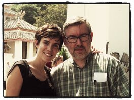 Carole Weyers et André Taymans lors du tournage. [www.andretaymans.com – janvier 2013]