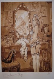 Paul Salomone - Des Plumes et Elle - Original Illustration