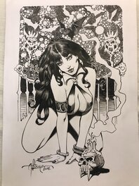 Arturo Louga - Vampirella - Illustration originale