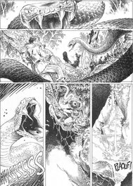 Planche originale - Mika, LAYLA, conte des marais écarlates, planche n°2, 2018