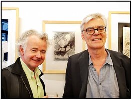 François Schuiten et Jacques de Loustal lors de l'expo