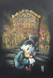 Paolo Mottura - Ebenezer Scrooge - Illustration originale