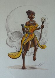 Ed van der Linden - Voodoo Queen - Illustration originale