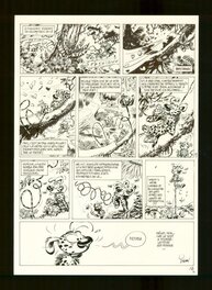 Yoann - Yoann  - Spirou et Fantasio, la colère du Marsupilami p14 - Planche originale