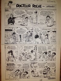 Le Docteur Poche, Koullélé, planche du deuxième gag sur ce thème, 1981.