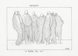 Moebius - La bande des huit - Planche originale