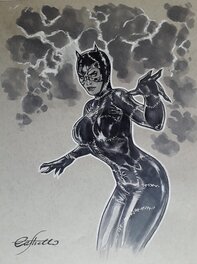 Marco Castiello - Catwoman - Illustration originale