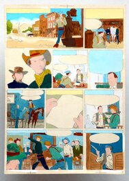 Fred & Liliane Funcken - Jack Diamond - Ombres sur la piste (Bleu de coloriage page 2) - Comic Strip