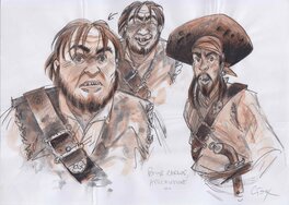 Thierry Gioux - Pirates - Original art