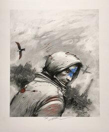 Enki Bilal - Bilal, "Bug, livre 1", Réhaut - Œuvre originale