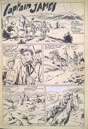 Lucien Nortier - Captain James - Planche originale