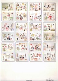 Quatrième plat du calendrier 1998 avec un visuel des 12 mois de l'année Quatrième plat du calendrier 1998 avec un visuel des 12 mois de l'année
