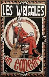 Relom - Les Wriggles, affiche de concert - Original Illustration