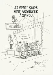 Luc Cromheecke - 2015 - Ad for Spirou (Illustration - Dupuis KV) - Original Illustration
