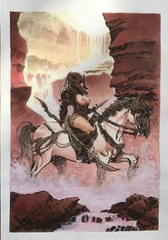 Stefano Carloni - Guerrière - Original Illustration