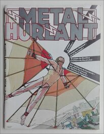 Métal Hurlant n°47 annonçant "25 pages de Moebius (couleur Mandryka)"
