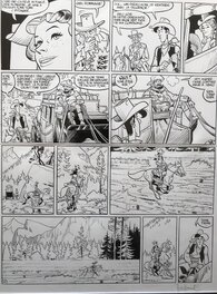 Matthieu Bonhomme - Page de lucky luke de bonhomme « l’homme qui tua lucky luke » - Planche originale