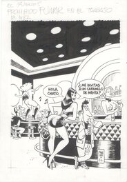 Jordi Bernet - Clara de Noche - Original Illustration