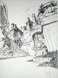 Franck Biancarelli - Projet 4eme de couverture Galfalek T1 - Original art