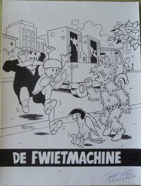 Jef Nys - Jommeke: de fwietmachine - Couverture originale