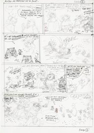 Marc Wasterlain - 2014 - Des Schroumpfs / De Smurfen / The Smurfs 2/2 (Prelim Page- Dupuis KV) - Comic Strip