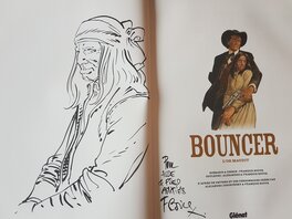Dédicace de Boucq dans Bouncer tome 10 Dédicace de Boucq dans Bouncer tome 10