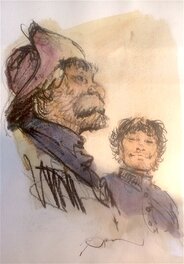 René Follet - Hommage à Blueberry - Illustration originale