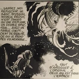 Jean-Claude Forest - Barbarella "le Semble-Lune" de Jean Claude Forest - Planche originale