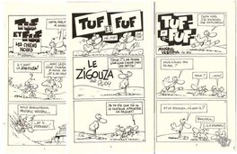 Premières planches des publications de Tuf et Fuf dans Spirou.