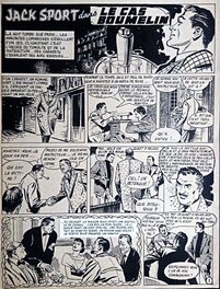 René Brantonne - Jack Sport, "le cas Boumelin" - parution dans Hardy n°36 (Artima) - Comic Strip