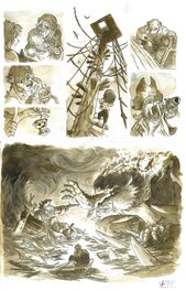 Sébastien Vastra - Jim Hawkins Tome 2 - Sombres héros de la mer page planche 26 / page 28 - Planche originale