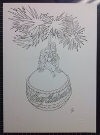 Giulio De Vita - Dessin noel - Original Illustration