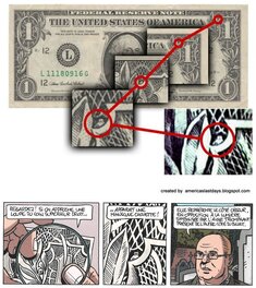 La chouette du billet de 1 dollar … que l’on retrouve à la planche 13. La chouette du billet de 1 dollar … que l’on retrouve à la planche 13.