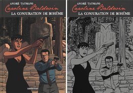 Une comparaison entre la couverture publiée et celle qu’imaginait probablement André Taymans … Il y a effectivement de quoi avoir une attaque ! Une comparaison entre la couverture publiée et celle qu’imaginait probablement André Taymans … Il y a effectivement de quoi avoir une attaque !