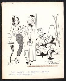 Don Flowers - Ski - Glamour Girls - Original Illustration