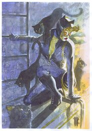 Philippe Bringel - Catwoman par Bringel - Illustration originale