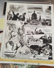 Joe Colquhoun - La guerre de Charlie - Le Grand Zepelin sur Londres ! - Planche originale