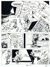 Planche originale - Spirou et Fantasio #22: L'abbaye truquée