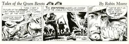 Joe Kubert - Tales of the Green Berets . Semaine 6 Jour 5 . 1965 . - Planche originale