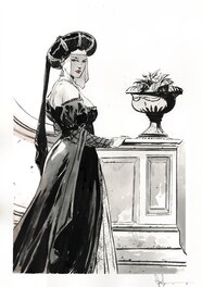 Stefano Carloni - Dame les Savants - Original Illustration