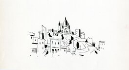 François Avril - Montmartre - Original Illustration