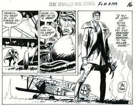 Joe Kubert - Star Spangled War Stories # 149 p.15 .Enemy Ace . 1969 . - Planche originale