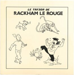 Tintin, Le Trésor de Rackham le Rouge - dessin pour produit dérivé