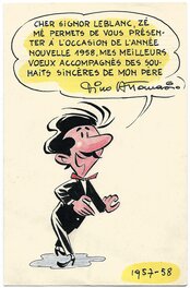Dino Attanasio - Carte de voeux pour Raymond Leblanc Spaghetti - Comic Strip