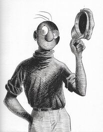 Frank Le Gall - Théodore Poussin vous salue bien! - Original Illustration