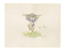 Frank Frazetta - Girl running free - Original Illustration