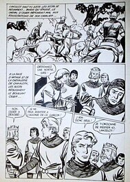 J Liera - La horde sauvage, planche 10 - Lancelot n°11 (Mon journal) - Planche originale