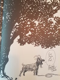 Dédicace de Guibert dans les olives noires tome 2