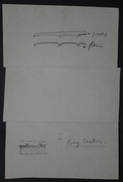 Verso des strip N°39/1, 39/2 et 39/3. Verso des strip N°39/1, 39/2 et 39/3.