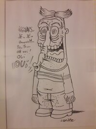 Jean-François Caritte - Dessin original - Original art